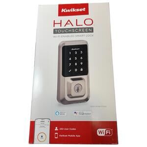 Kwikset Halo Touchscreen Wi-Fi Enabled Smart Lock- Satin Nickel- 99390-001 -New!